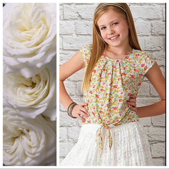 Matilda Jane Other - 435 by Matilda Jane Floral Tie Front Top Size 10